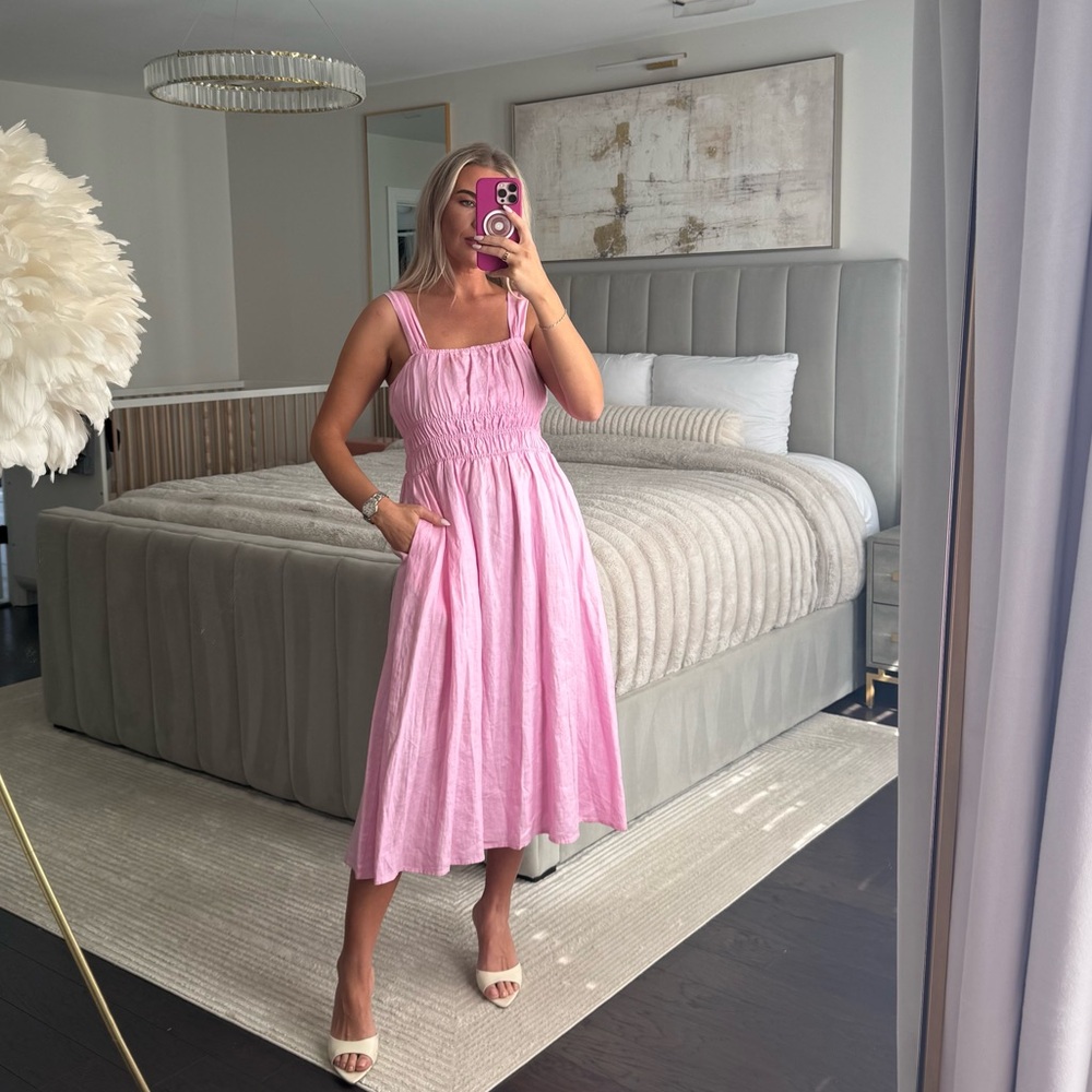 Saks Fifth Avenue linen dress set - Picture 5 of 9